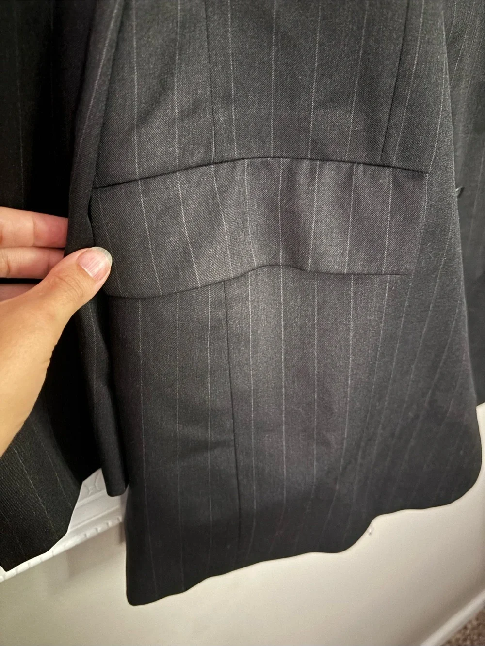 Hart Schaffner Marx Gold Trumpeter Gray Pinstripe Blazer XXL Nordstrom
